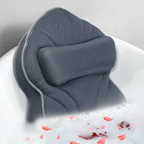 Extra Thick Large Bath Pillow with Neck,Back,Head Support for Bathtub