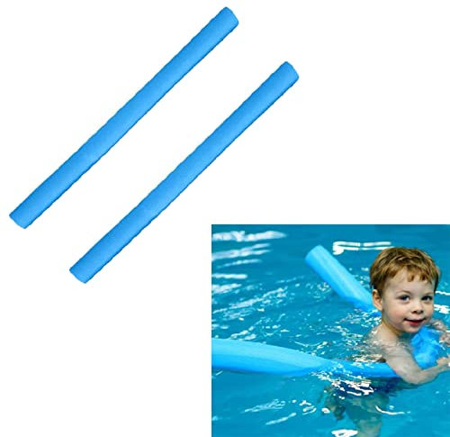 GIMOCOOL Poolnudel Schwimmnudel Kinder, 150cm Schwimmbad Nudelschwimmer, Hohlschaumbecken Schwimmnudel, Schaum Schwimmbad Nudeln Aus EPE Material, Poolnudel Schwimmstange, Schwimmnudel, Blau, 2 Stück