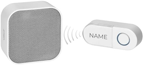 Miratic Campanello Casa Campanello Senza Fili da Esterno Campanello da Esterno Campanello Senza Fili Pulsante Campanello Learning System 36 Suonerie Portata di 150m Bianco (alimentazione a batteria)