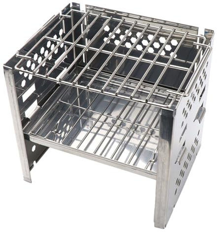CAXUSD Klappbarer Outdoor-grill Aus Edelstahl Mit Bbq-werkzeugset Leicht Zu Reinigen Verstauen Für Camping Und Heimgebrauch
