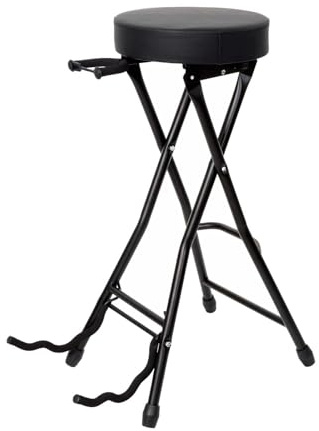 Fzaqwen Klappbarer Gitarrenhocker, Gitarrenbank, Gitarrenhocker, Gitarrensitz für Pipa, Bühne, Drum Studio