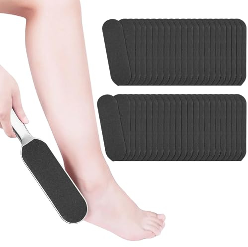 55 cuscinetti di ricambio per lime per pedicure, Ricambi per Lima Pedicure, per lime per piedi, Cuscinetti Abrasivi, Rimuovere la Pelle Morta, riutilizzabili(180#)