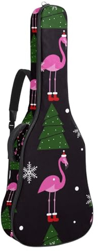 Eslifey Tasche für Akustikgitarre, Baseball-Muster, verstellbarer Schultergurt, Gitarrenkoffer, Gigbag 101,6 cm, 104,4 cm, 106,7, Mehrfarbig 4, 42.9x16.9x4.7 in, Taschen-Organizer