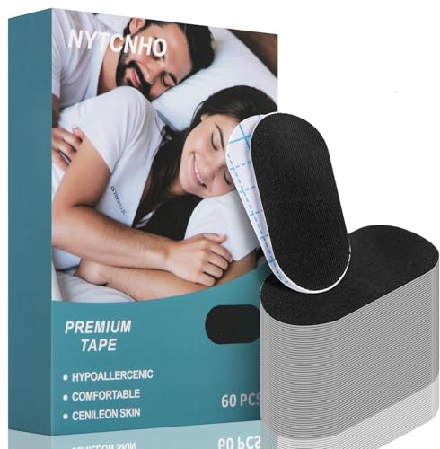 YEOSLL Mundpflaster,Mundpflaster Schlafen,60 Stück Mouth Tape für Sleeping,Anti Schnarch,verbessert Schlaf und Atmung,Schnarchstopper für Männer und Frauen geeignet