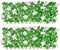 Lot de 2 clôtures artificielles extensibles avec fleurs blanches - 280 cm - Clôture brise-vue pour jardin, balcon, extérieur