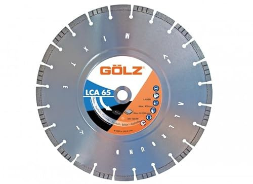 GÖLZ Diamant Trennscheibe LCA65 Ø400 x 25,4 mm, Diamantscheibe für Beton und Asphalt, neueste Mischsegment-Anordnung, Premium Qualität Made in Germany