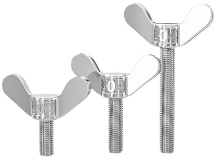 Flachkopfschraubee Große Ohrbolzen, Handkrallenschrauben, Flügelmutter, Rändelschraube, Hardware-Werkzeuge M4 M5 M6 M8(75mm,M8-(2pcs))