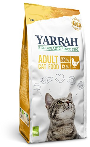 Yarrah Pollo secco biologico per gatti, 800 g (confezione da 2)