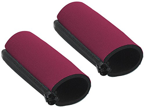 Ossenberg Neopren Griffpolster mit Reißverschluss für Krücken Stützen Gehhilfen gegen Druck und Schwiele - 2er Pack - Rot, Blau, Gelb, Grau, Lila, Schwarz, Türkis