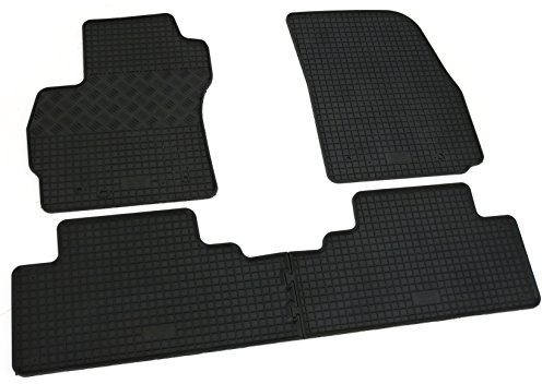 Gummi Fußmatten Set, 4teilig, Gummifußmatten Gummimatten Matten