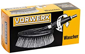 Vorwerk Flächenwascher mit integrierter Wasserregulierung | Lackschonende Waschbürste für Auto, Terrasse & Boote | inkl. Griff mit 1/2 Zoll Tülle