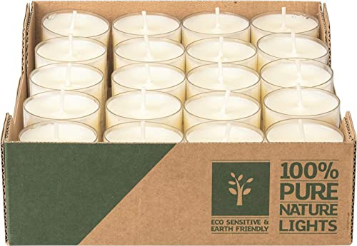 nachhaltige Teelichter 4h 60 Stück
