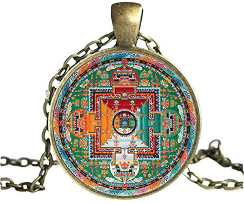 EXINOX Tibetisches Buddhistisches Magdala-Halsband | Herren, Damen |, Metall