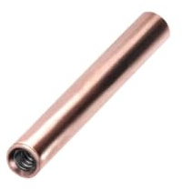 PIERCINGLINE Titan Barbell mit Gewinde 0,9 mm OHNE KUGELN Piercing Stab Zunge Brust Intim Ohr Roségoldfarben 1,2 x 6 mm
