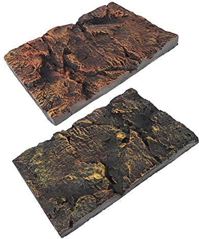 Mipcase 1stück Reptilien-Tank Hintergrundplatte Aus Pu-Material Dekorative Platte Für Schildkrötenbecken Langlebig Großflächig Für Aquarium Und Wanddekoration
