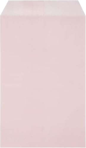 Quotidian Rosa Plano Mediano Bolsas Sobres Papel Glassine 4 x 6 (10 x 15,2cm) Paquete de 100 - Negocios Baby Shower Confeti Boda Muestras