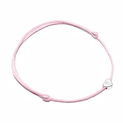 MARLION JEWELS Bracelet femme original avec cordon cœur/étoile. Bracelet en acier chirurgical plaqué or/argent pour femme, fille, idéal pour un cadeau de fête des mères, un anniversaire. Bijoux femme