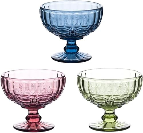 Coupes à dessert à crème glacée Bols Coupes à crème glacée en verre Bols à dessert en verre vintage Tasse à pouding Coupe à apéritif Salade Bols de service Verre à cocktail décoratif for bagatelle Sal