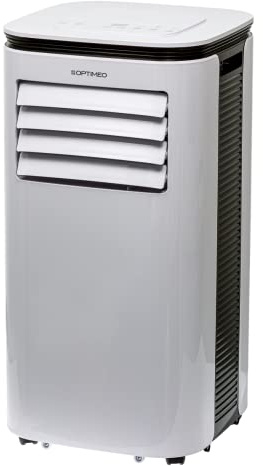 OPTIMEO OPC-A01-070HP Climatiseur mobile réversible, 2000W/7000BTU jusqu'à 20m2, compact, 2 vitesses de ventilation, télécommande, mode timer 24h, mode cycle de sommeil, déshumidificateur