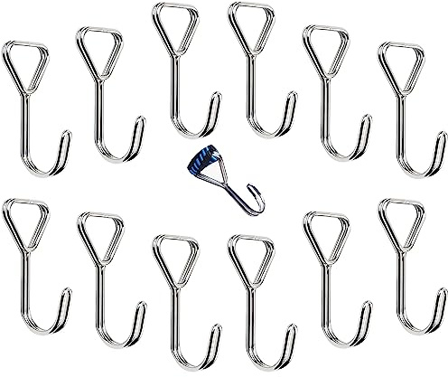 Mirrwin 12 Stück Spiralhaken, Spanngurte Haken Universal Haken für Expanderseil Expander Haken Planenspanner Fahrrad Haken für Abspanngummis Gummispanner Haken für Anhänger Planen LKW Boot Motorrad