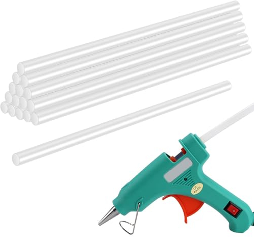 Klebesticks, 16 Stk Ø11 mm Heiβkleber Klebestifte 11 x 270 mm, Heißkleber transparent für kleine Heißklebepistolen Klebesticks (transparent)