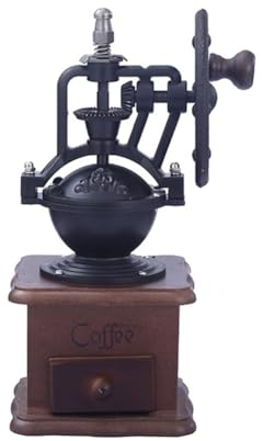 Frefgikty Moulin à café en bois vintage - Idéal pour café goutte à goutte, , cafetière à piston