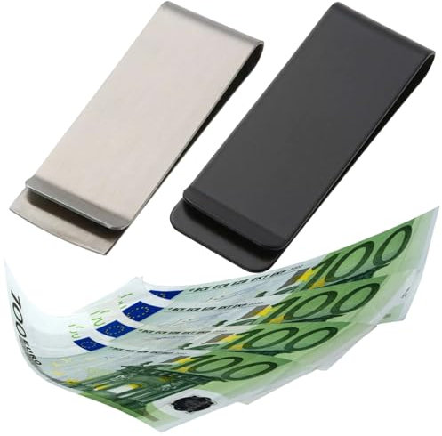 Geldklammer Edelstahl,Geldklammer,Geldscheinklammer,Geldclip, Geldklammer Metall,Edelstahl Geldscheinklammer Tragbare,Für Rechnung Clip-Karten unterstützen Bargeld
