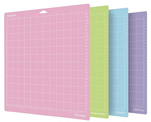 MRNHA 4 StüCk Gemischte Farbe PVC Matte Gitter Schnitt Pads Schneiden Plotter Pad ZubehöR für Maker/Cameo 4