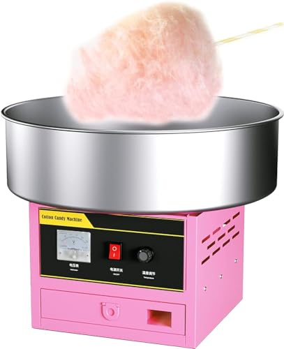Máquina de algodón de azúcar de grado comercial de 1200 W, fabricante eléctrico profesional de hilo dental para fiestas de cumpleaños, fácil de usar