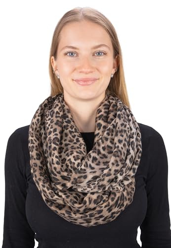 Leichter & weicher Damen Schal Leo Loop Schlauchschal - Jasmine