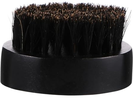 Healeved 1stück Ergonomische Bartbürste Mit Naturborsten Für Männer Runde Holzgriff-bartpflegebürste Zur Effektiven Gestaltung Und Pflege Für Salon Und Zuhause