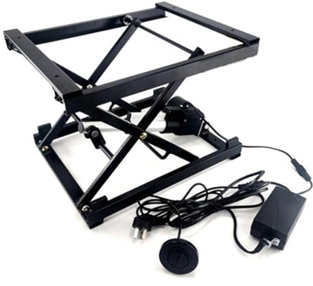Elevador de Tijeras de eléctrico Mesa elevadora de Tijera eléctrica, Mesa de Centro, Plataforma de Comedor, Plataforma Ajustable en Altura, Control Remoto con Cable/inalámbrico, Marco de HIE
