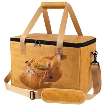 Couverture de barbecue pour reposer la viande – Sac de livraison de nourriture chaude | Sac pliable et robuste | Sac de repos de viande | Sac de repos pour le bœuf, la dinde, le camping, le