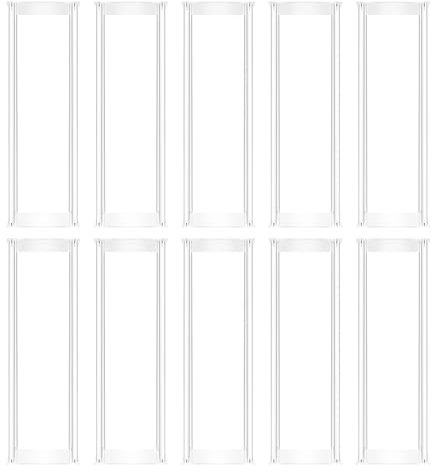 OUKANING Soporte para flores acrílico, diámetro de la barra de 19 mm, juego de 10 columnas decorativas, columna de flores de 60 cm de altura, reutilizables, para diferentes ocasiones