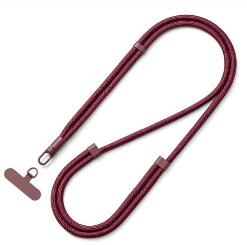 MORSUNBELA Handykette Kurz Handyband zum Umhängen Verstellbar | 7 mm Polyesterband mit 360 Grad Karabiner,Langes Handykette und kurz fürs Handgelenk,für Alltag,Reisen,Shopping,Spaziergänge