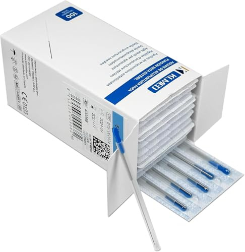 Acupuntura y Punción Seca Estéril | Acero Inoxidable con Tubo Guía | Máxima Precisión y Seguridad. (100 Uds) (0,35x40mm)