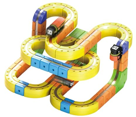 Duvcoywae Juego De Tren Eléctrico para Niños,Juguete Educativo Stem Divertido - Tren Magnético para Niños | para Niñas Regalos Cumpleaños Navidad Hogar y Viajes