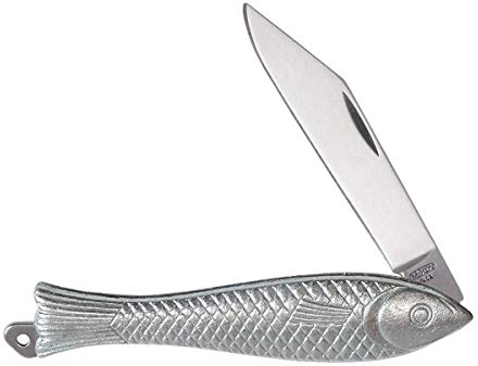 Mikov 130-NZn-1 Fish Shaped Pocket Folding Knife - Blade Length 5.5 cm