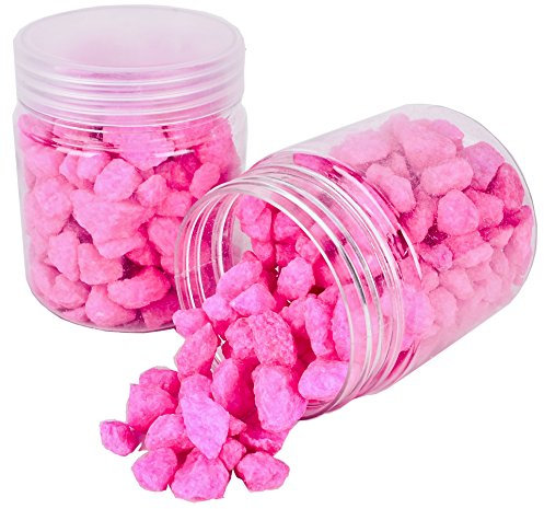 Dadeldo Steine Deko Granulat grob 300g Weiss Streudeko Rocks Nuggets (Pink)