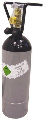 Botella de nitrógeno 2 l (N2), con portabidón