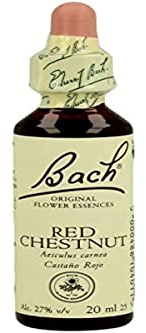 Bach - Flor de Bach Red Chestnut, Complemento Alimenticio, 20 ml | Extracto de Castaño Rojo (Red Chestnut), Ayuda para la Gestión de Emociones, Optimismo, Formato Gotas, Adultos, 20 ml