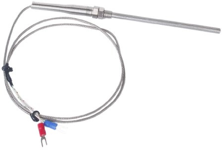 100mm Spade K-Typ Thermoelement Temperaturregler Sensor -100 ° C bis 1250 ° C Probe 1M