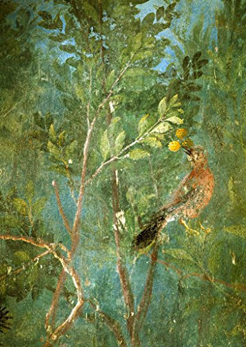 Kunstdruck/Poster: AKG Anonymous Vogel i Zitronenbaum Fresko Villa Livia - hochwertiger Druck, Bild, Kunstposter, 70x100 cm