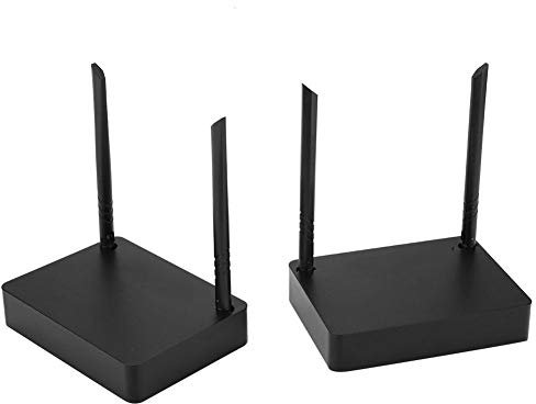 TV Audio Video Sender und Empfänger, 5,8 GHz 1080P HDMI Extender TV Transmitter Receiver 150M Reichweite mit Fernbedienung für Blu-ray-DVD, Digitale Set-Top-Box(EU 110-240V)
