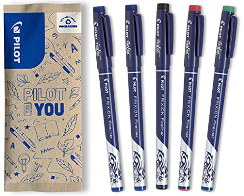 PILOT FriXion Fineliner, radierbar filtpenna Schwarz/Blau/Rot/Grün