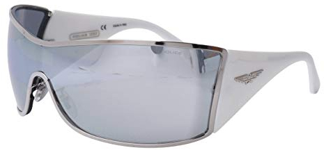 Police Damen Sonnenbrille, S8103V, 579X, 99 - Klassisch, Spiegelbeschichtung, Vollrand, Unisex-Erwachsene