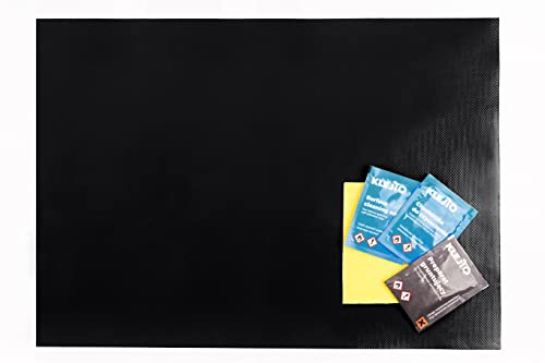 TOPPA Patches Reparaturflicken Selbstklebendes Planenreparatur Pflaster Set (Schwarz, 43x31cm)