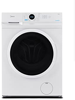 Midea Lavadora Lunar - Lavadora de 7kg - 1200 rpm - Libre Instalación - Carga Frontal - Diseño ultra Slim - modo ECO - Turbo - Lavado rápido - Higiene + - Diferido - MF100W70/E
