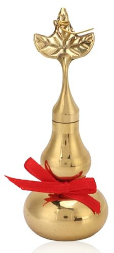 Cyrank Brass Good Luck Wu Lou, Feng Shui Brass Gourd Luck Lucky Wealth Copper Statue Hu Lu Gourd Chinese Feng Shui Figurine for Home Decor