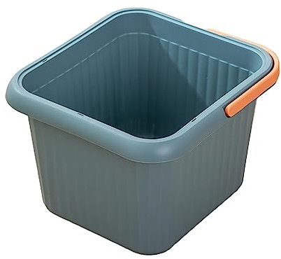 Harilla Fußbad-Eimer, 23,5 cm tief, für SPA, Pediküre, Fußbadewanne, Fußwanne, Haushalts-Fuß-SPA, Fußbad, SPA-Wanne, Fußwaschbecken, Blau